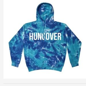 Barstool hungover blue tie dye hoodie size medium